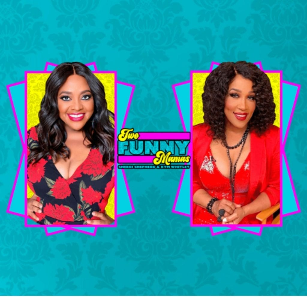 Two Funny Mamas podcast logo
